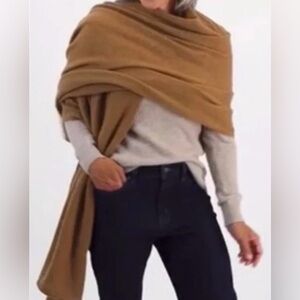 Charter Club Luxury Cashmere Tan Shawl